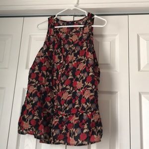 💋Gap sleeveless button up blouse